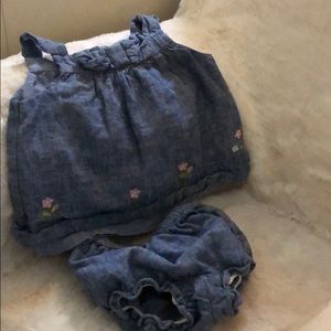 Janie and Jack top and bloomers